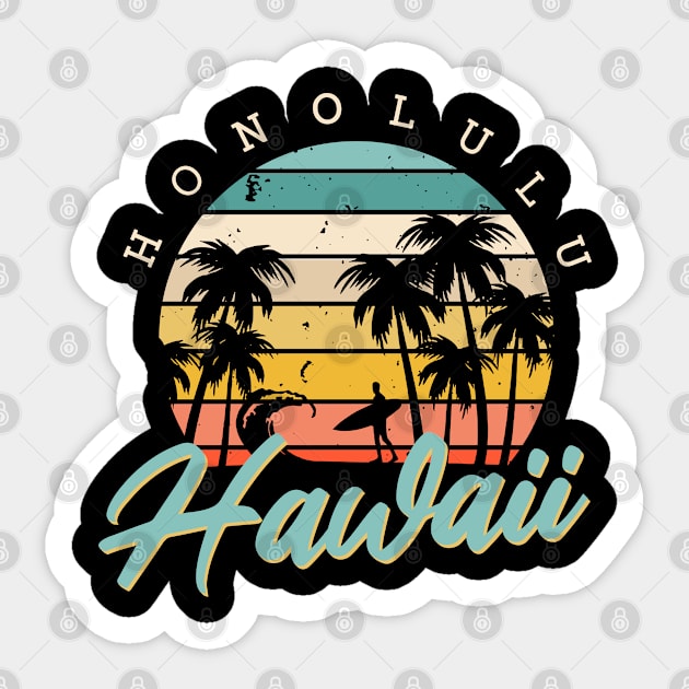 Honolulu Sticker by Cooldruck